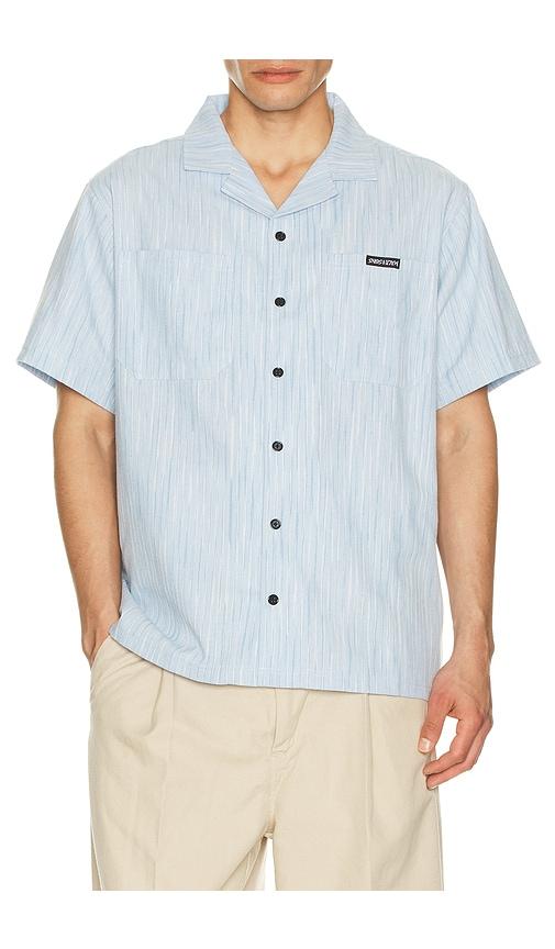 Maui and Sons Ashline Short Sleeve Shirt in Baby Blue by MAUI&SONS
