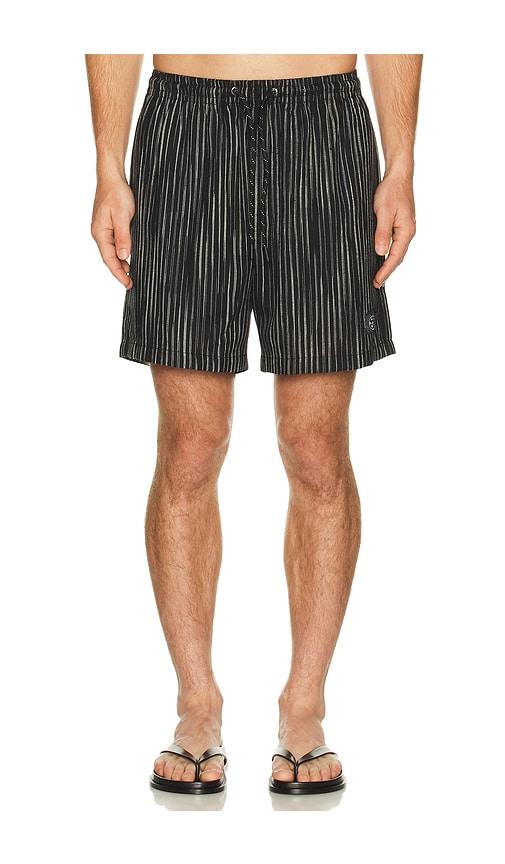 Maui and Sons Echo Walk Short in Black by MAUI&SONS