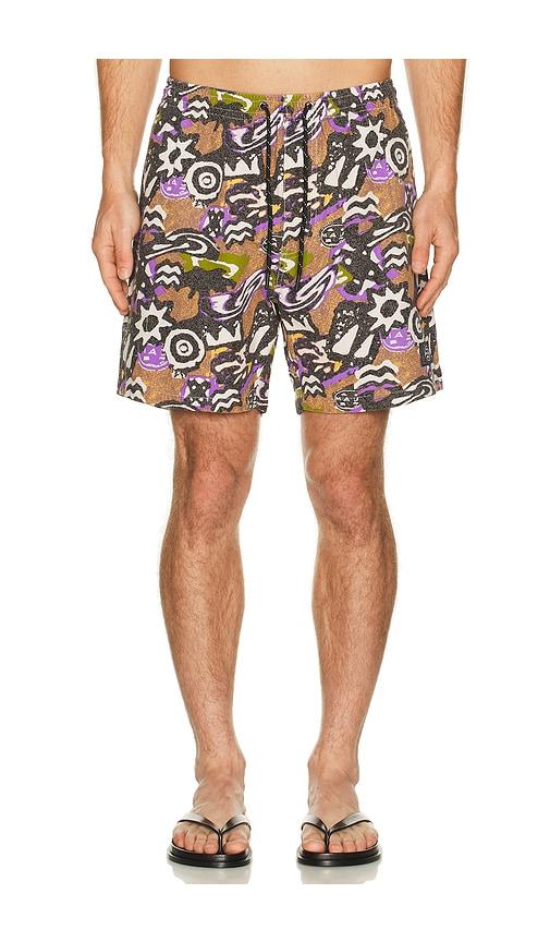 Maui and Sons Molten Jam Short in Brown by MAUI&SONS