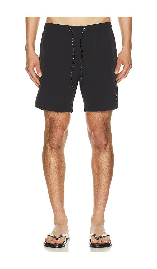 Maui and Sons Skyburn Swim Trunk in Black by MAUI&SONS