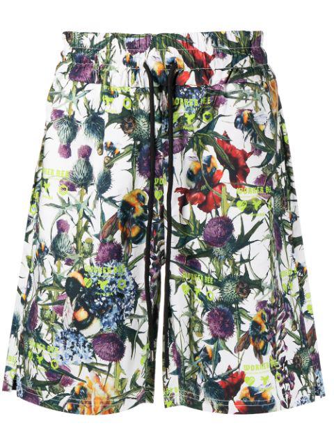 floral-print track shorts by MAUNA KEA