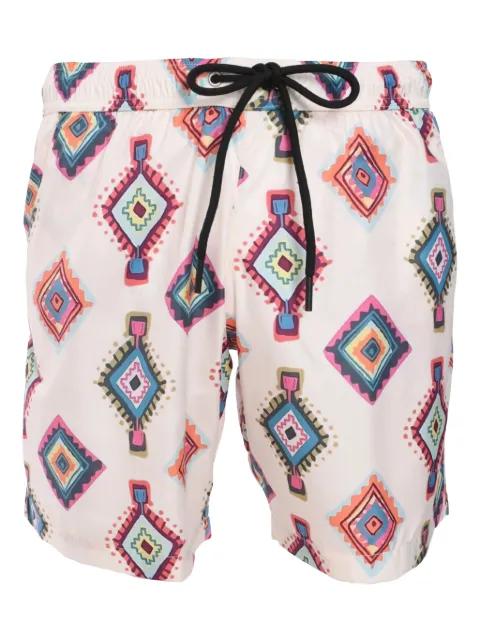 geometric-print swim shorts by MAUNA KEA