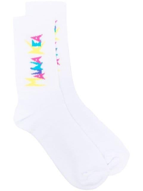 intarsia-knit logo ankle socks by MAUNA KEA