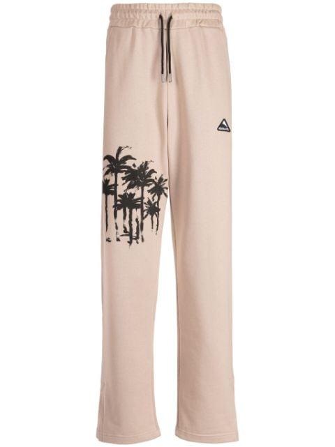 logo-appliqué cotton track pants by MAUNA KEA