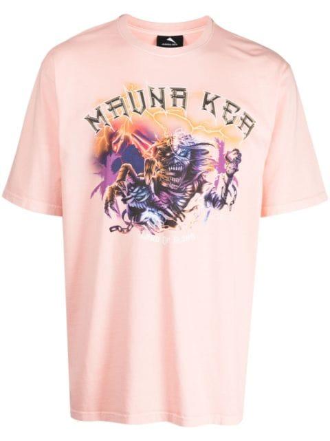 logo-print cotton T-shirt by MAUNA KEA