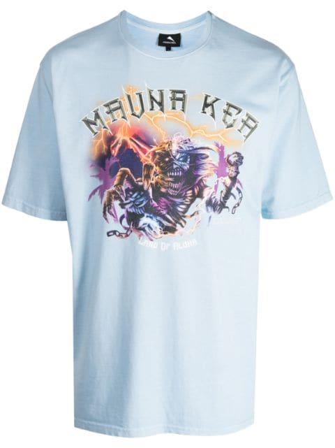 logo-print cotton T-shirt by MAUNA KEA