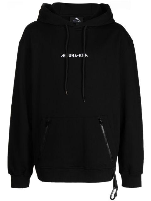 logo-print cotton hoodie by MAUNA KEA