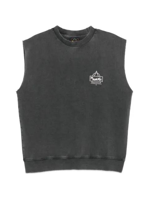 logo-print vest by MAUNA KEA