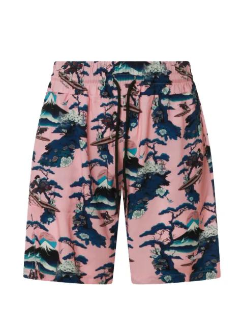 patterned drawstring shorts by MAUNA KEA