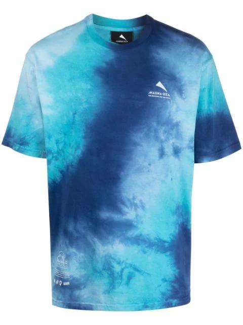tie-dye print logo T-shirt by MAUNA KEA