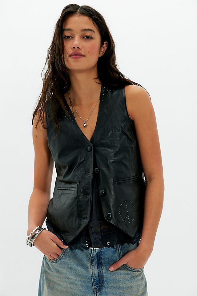 Mauritius Harmony Leather Vest by MAURITIUS LEATHER | FREE PEOPLE