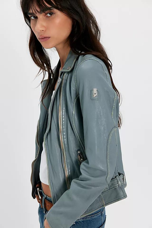Mauritius Sofia Moto Leather Jacket by MAURITIUS LEATHER | FREE PEOPLE