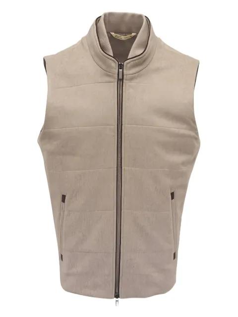 Arena quilted zip gilet by MAURIZIO BALDASSARI