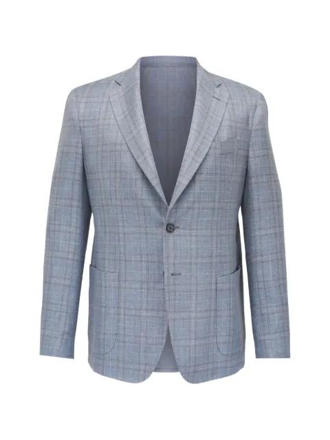 checked single-breasted blazer by MAURIZIO BALDASSARI