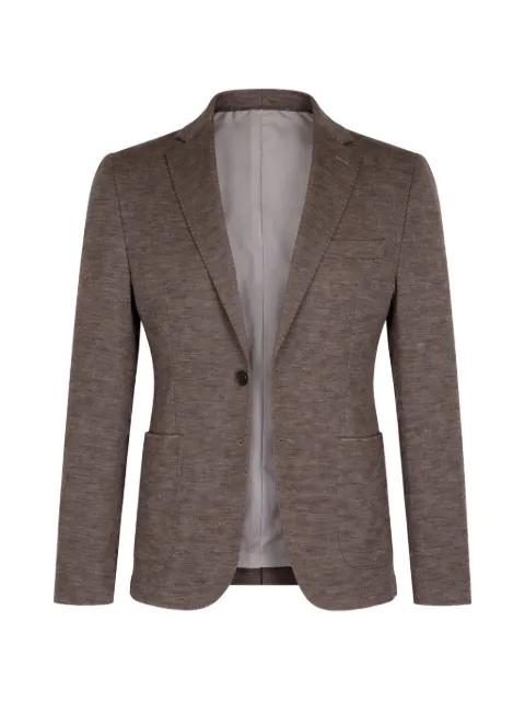 long-sleeve single-breasted blazer by MAURIZIO BALDASSARI