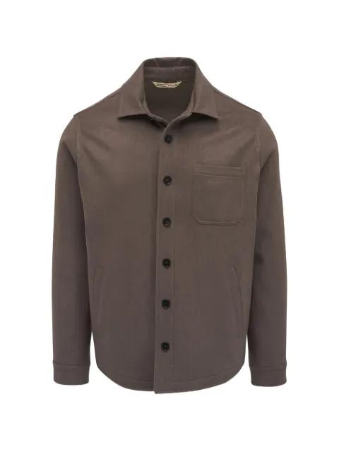 spread-collar patch-pocket jacket by MAURIZIO BALDASSARI