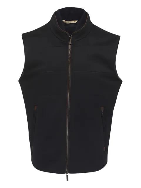 zip sleeveless gilet by MAURIZIO BALDASSARI