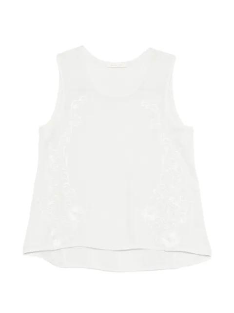 floral-emroidered top by MAURIZIO BRASCHI