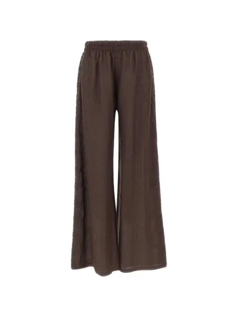 elasticated-waist lace trousers by MAURIZIO MYKONOS
