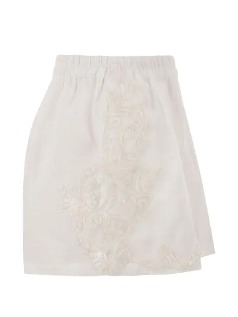embroidered elasticated-waist shorts by MAURIZIO MYKONOS