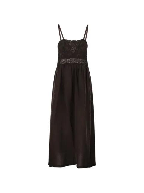 embroidered tiered maxi dress by MAURIZIO MYKONOS