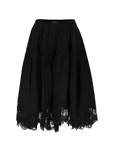 embroidered tiered skirt by MAURIZIO MYKONOS