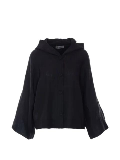 button-fastening hoodied jacket by MAURIZIO PECORARO