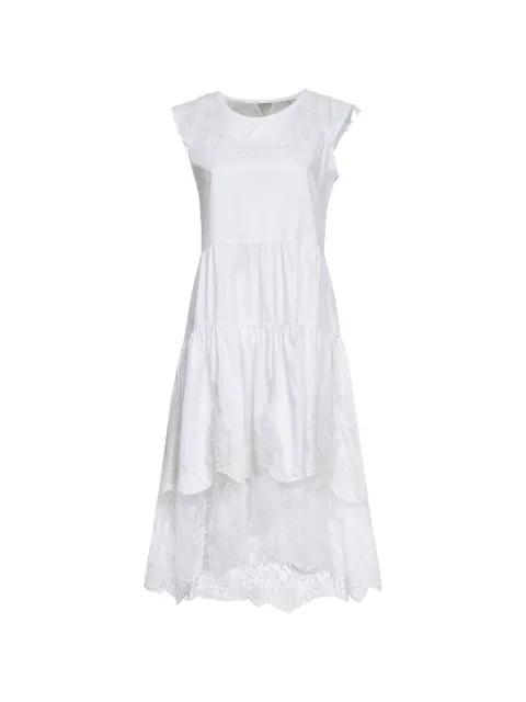 lace-embroidered ruffled dress by MAURIZIO