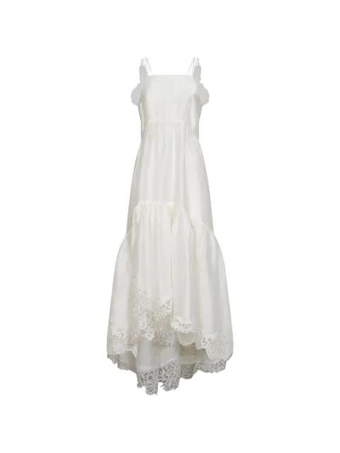 lace-embroidered ruffled dress by MAURIZIO