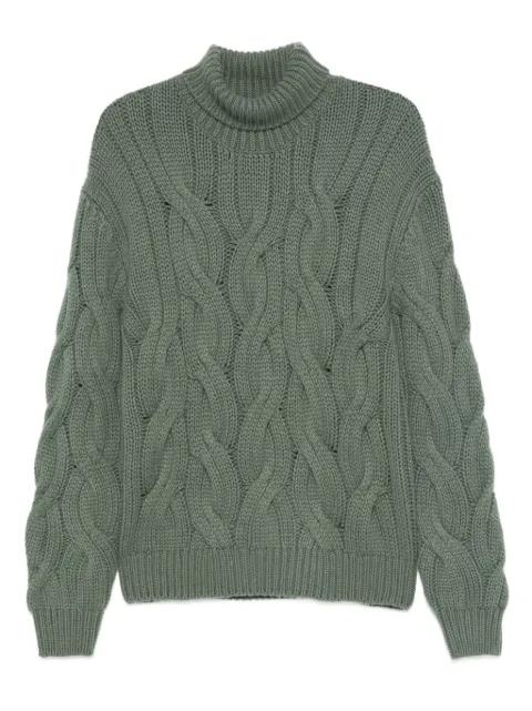 cable-knit turtleneck sweater by MAURO OTTAVIANI