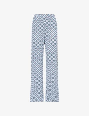 Abate Printed Wide-Leg Stretch-Woven Trousers by MAX MARA