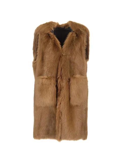 Amica shearling gilet coat by MAX MARA