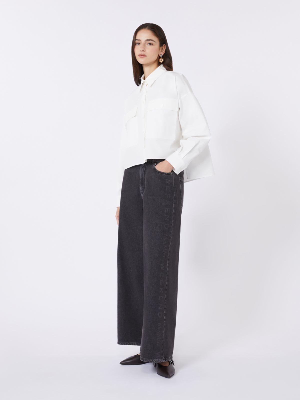 Asymmetrical washed cotton shirt by MAX MARA