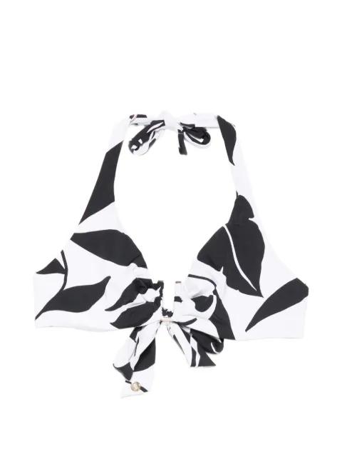 Avena floral knot bikini top by MAX MARA