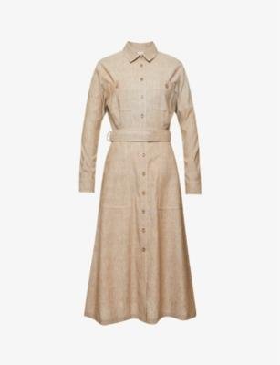 Bartolo linen and cotton midi dress by MAX MARA