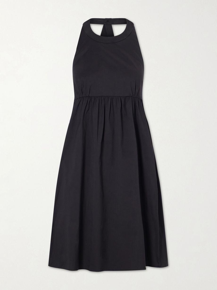 Beachwear Cotton-blend poplin halterneck mini dress by MAX MARA