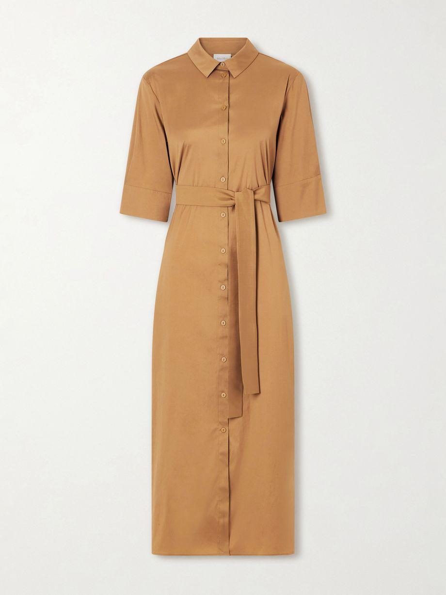 Beachwear Cotton-blend poplin midi dress by MAX MARA