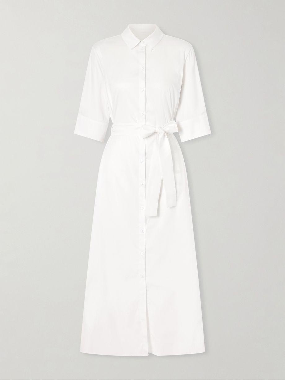 Beachwear Cotton-blend poplin midi dress by MAX MARA