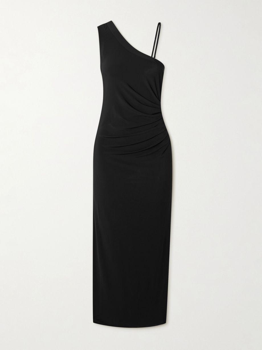 Beachwear one-shoulder ruched stretch-jersey midi dress by MAX MARA
