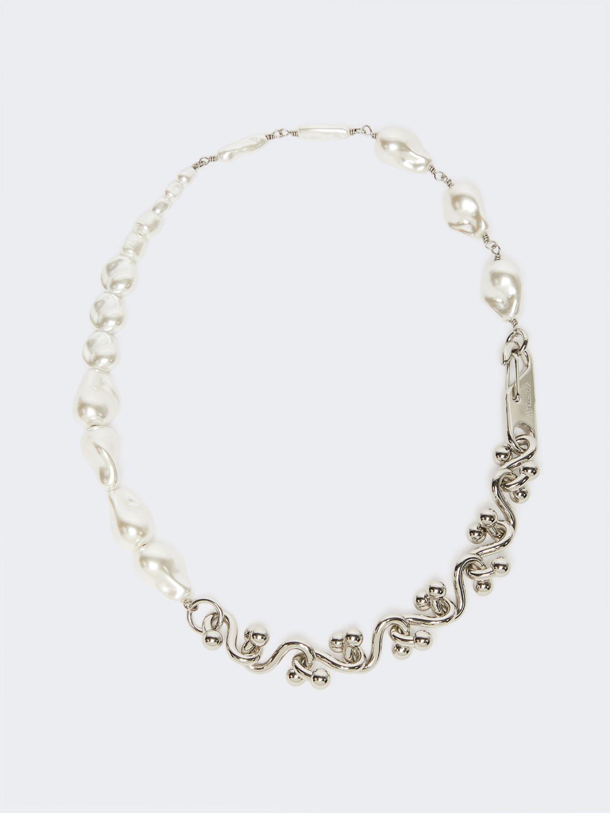 Bead and metallic necklace by MAX MARA