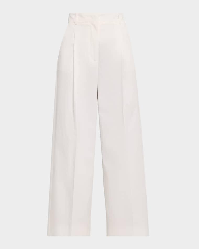 Bellico Pleated Wide-Leg Crop Pants by MAX MARA