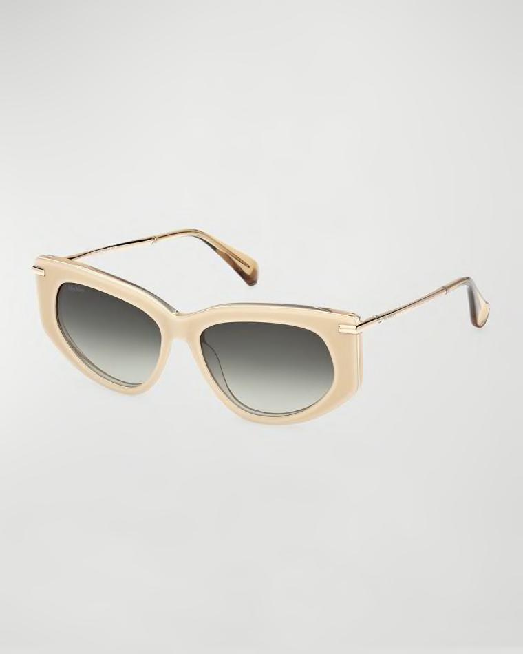 Beth Acetate & Metal Cat-Eye Sunglasses by MAX MARA