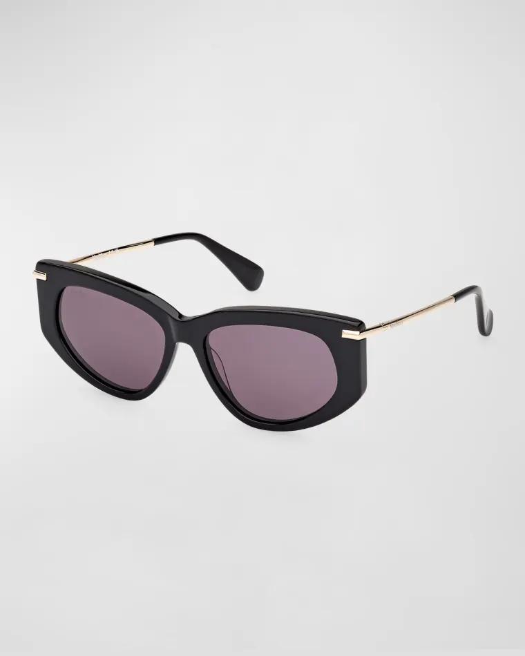 Beth Acetate & Metal Cat-Eye Sunglasses by MAX MARA