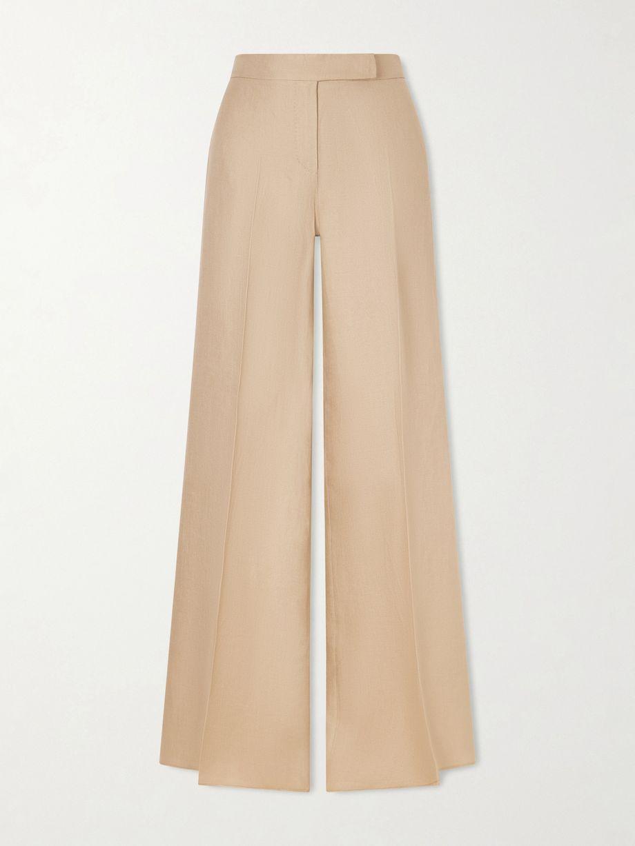 Big linen wide-leg pants by MAX MARA