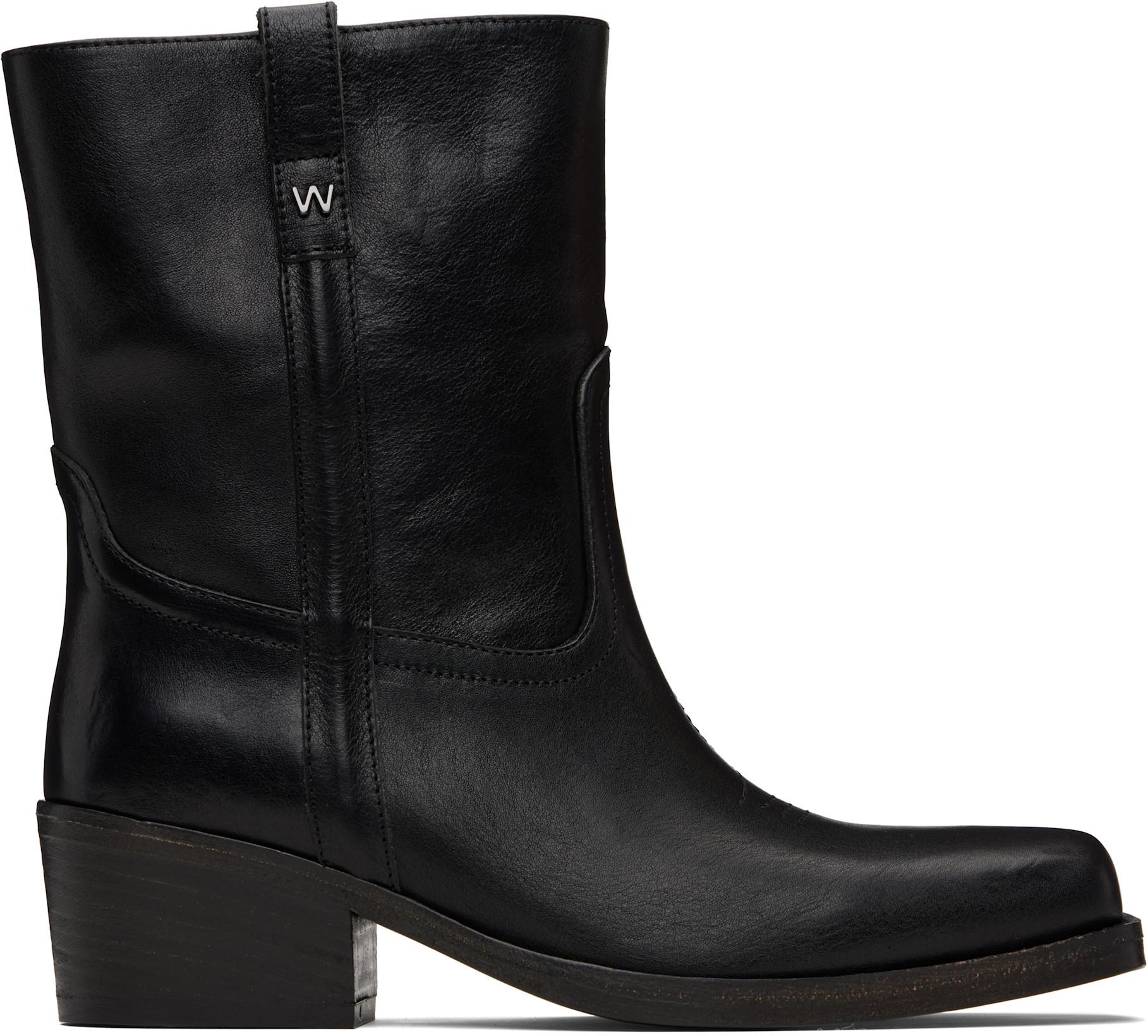 Black Ranch Boots by MAX MARA