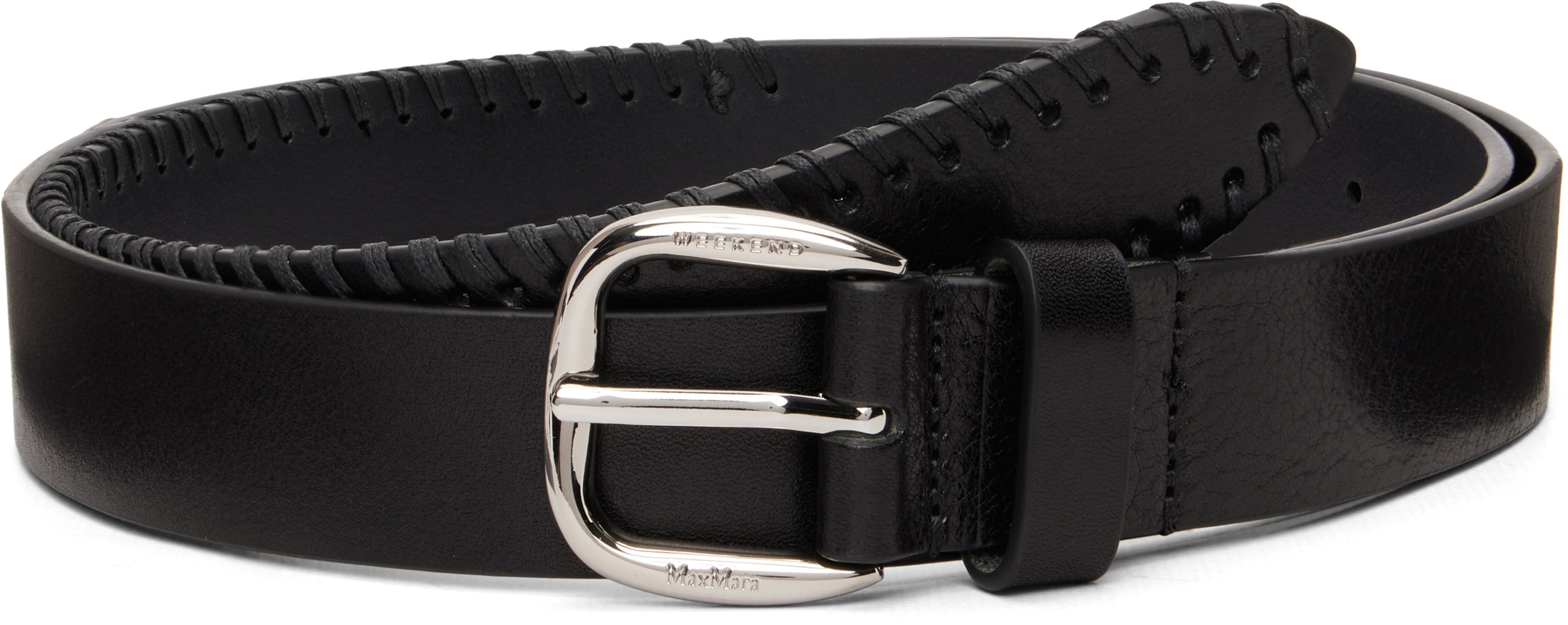 Black Wkabingo Belt by MAX MARA