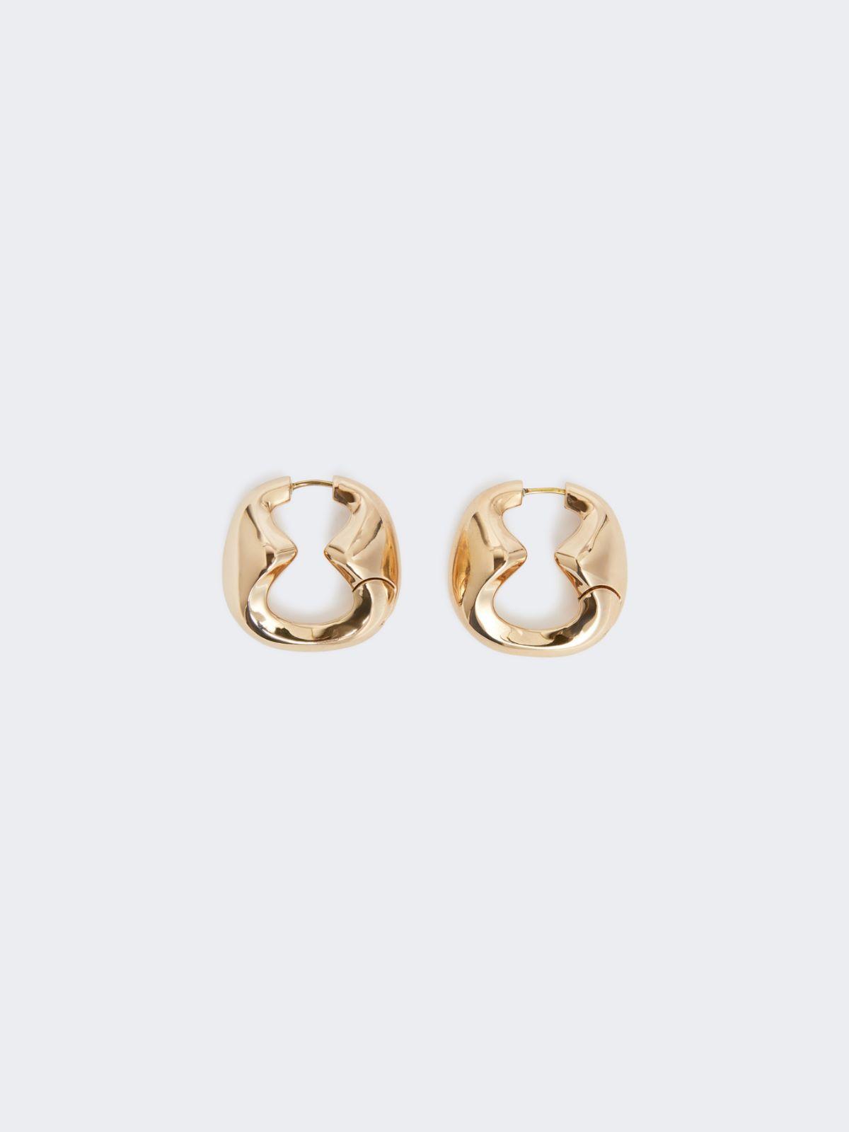 Bold metallic earrings by MAX MARA
