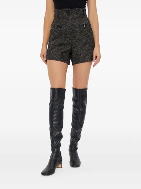 Bolzano herringbone high-waisted shorts by MAX MARA