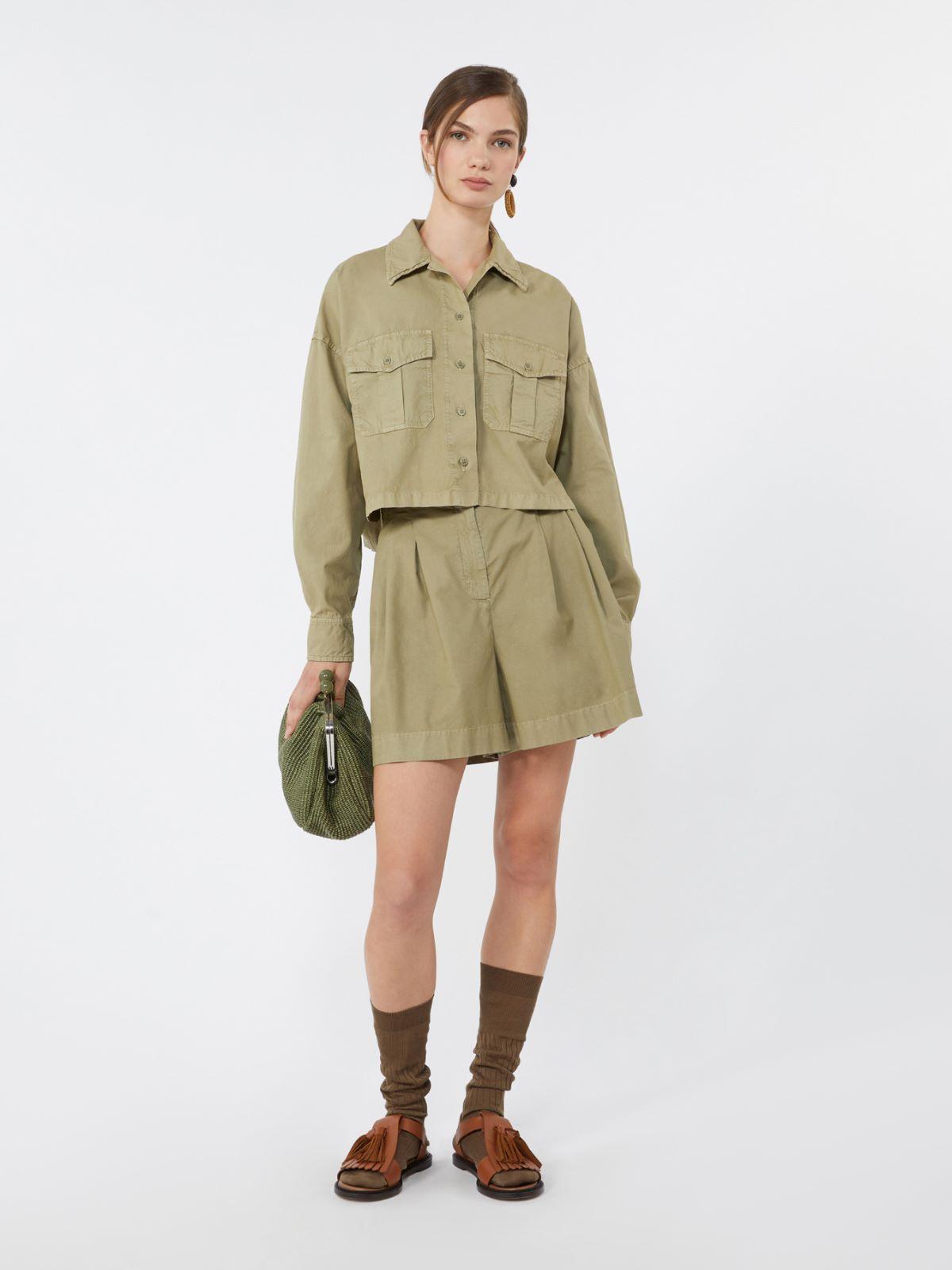 Boxy cotton Panama shirt by MAX MARA