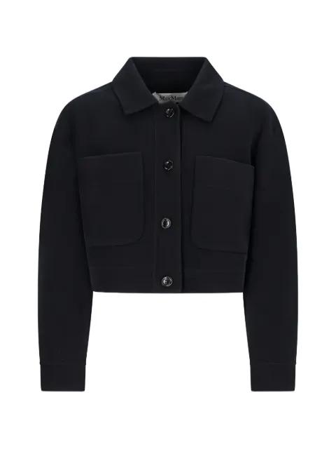 Boxy-fit buttoned flap-pocket jacket by MAX MARA